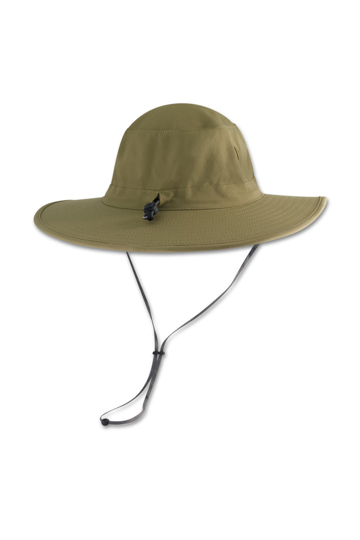 Unisex Leo Shapeable Wide Brim Hat | Khaki/Navy