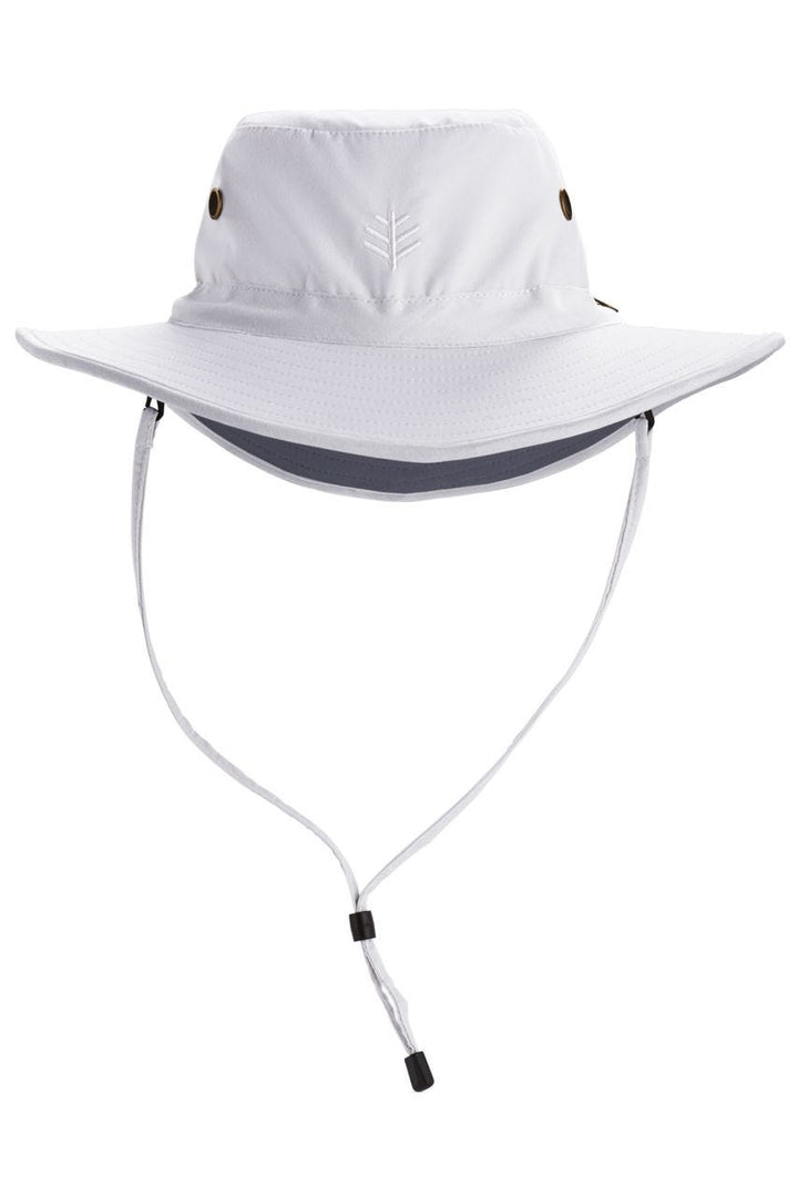 Unisex Leo Shapeable Wide Brim Hat | White/Carbon