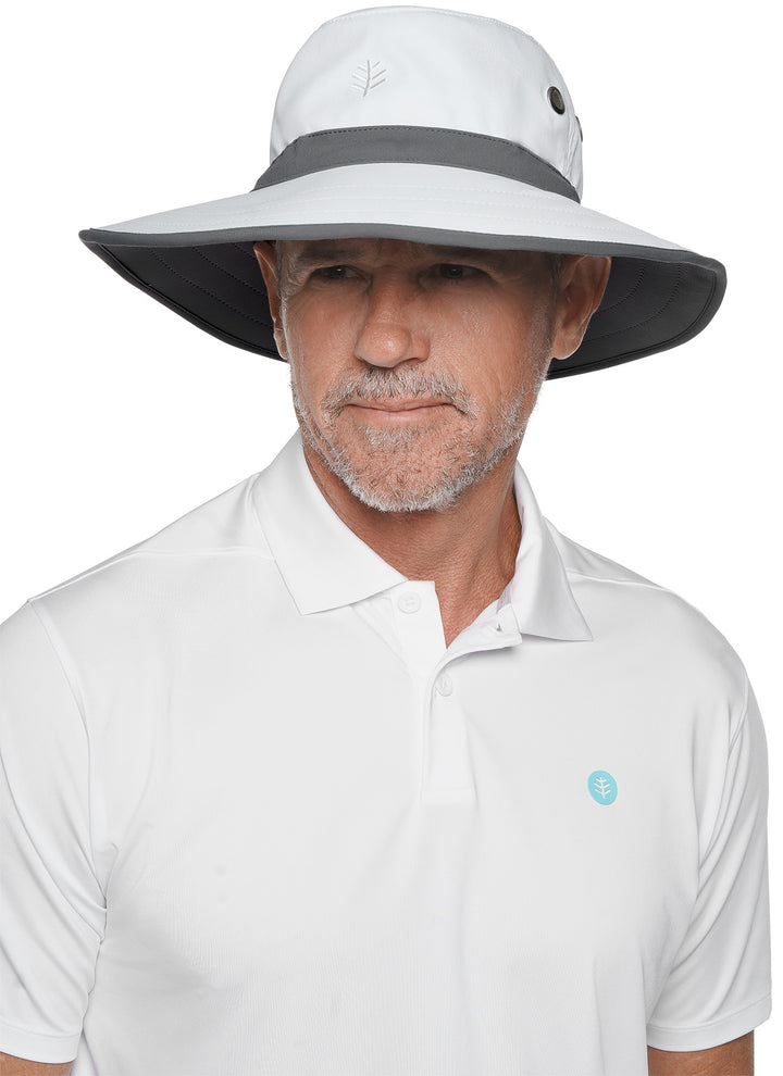 Unisex Matchplay Golf Hat | White/Carbon