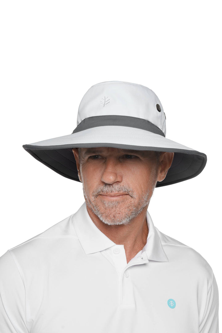 Unisex Matchplay Golf Hat | White/Carbon