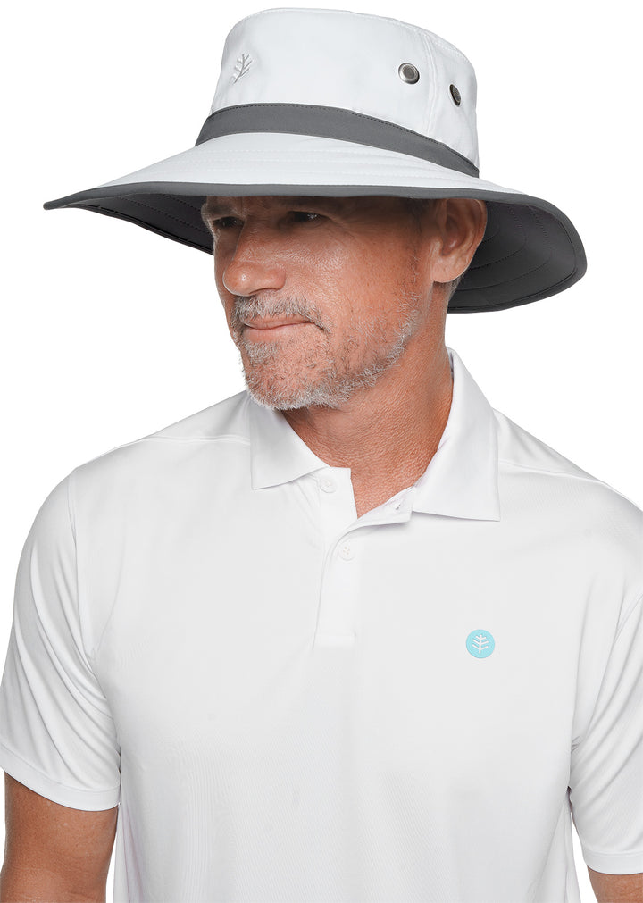 Unisex Matchplay Golf Hat | White/Carbon