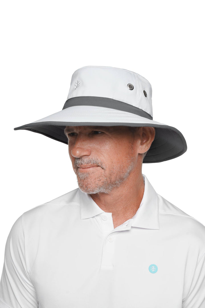 Unisex Matchplay Golf Hat | White/Carbon