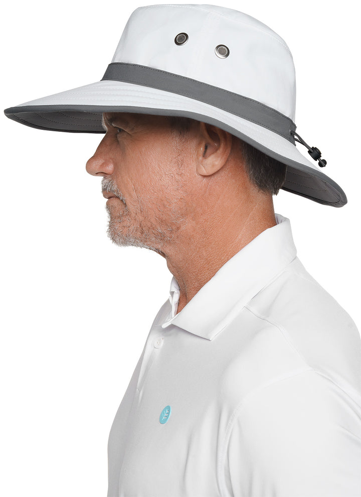 Unisex Matchplay Golf Hat | White/Carbon