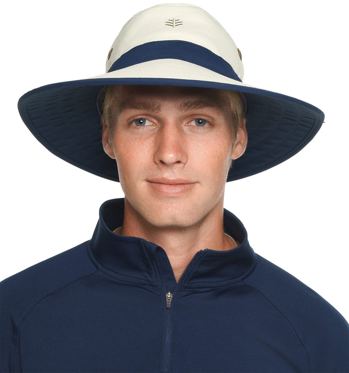 Unisex Matchplay Golf Hat | Stone/Navy