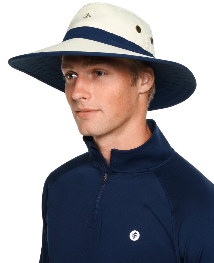 Unisex Matchplay Golf Hat | Stone/Navy