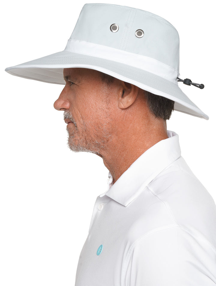 Unisex Matchplay Golf Hat | Silver/White