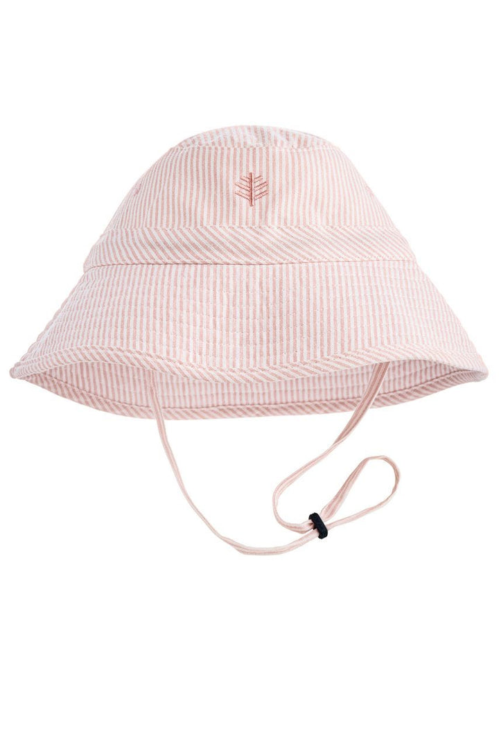 Kid's Taylor Chin Strap Hat | Light Pink Picnic Stripe