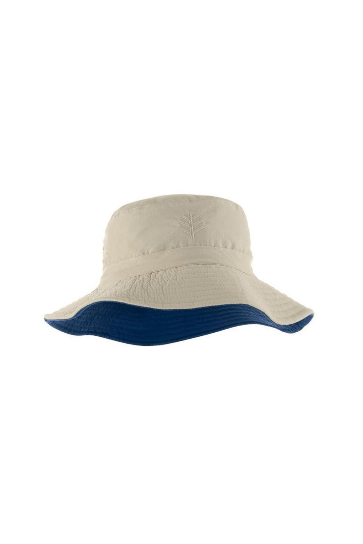 Kid's Landon Reversible Bucket Hat | Stone/Navy