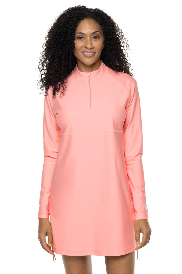 Women's Lawai Ruche Swim Shirt | Peachy Pink