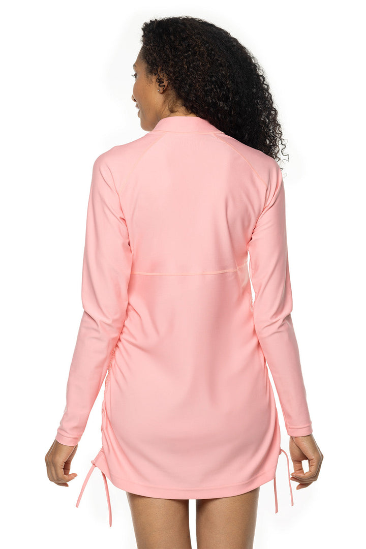 Women's Lawai Ruche Swim Shirt | Peachy Pink