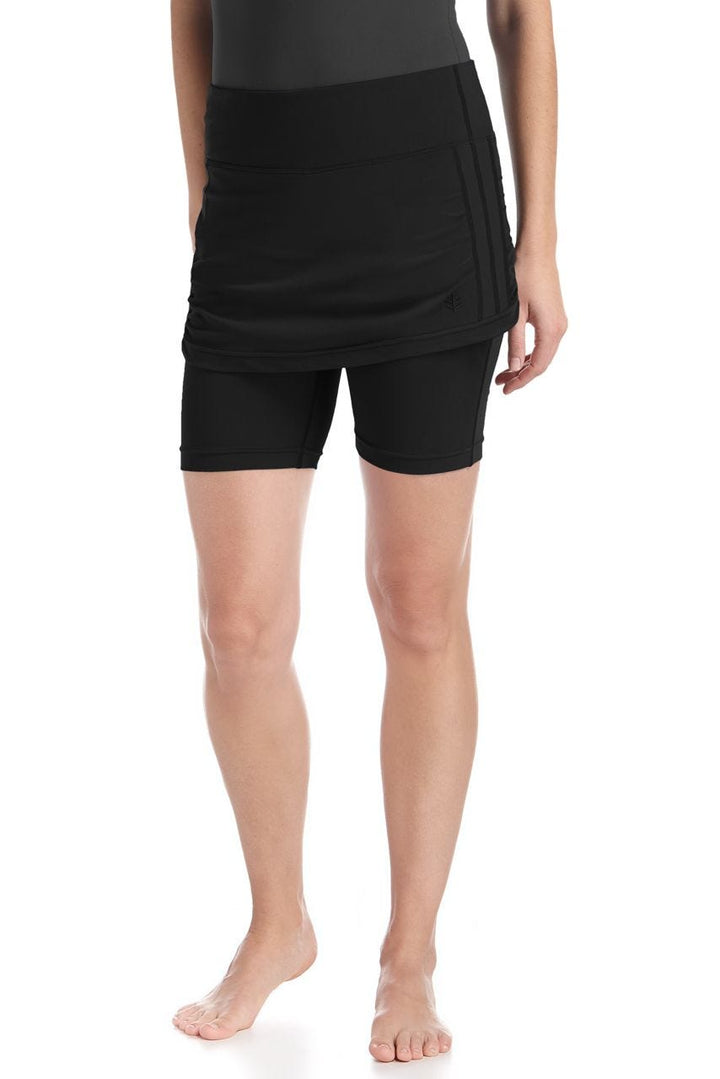 Women's Shorebreak Skirted Swim Shorts | Black