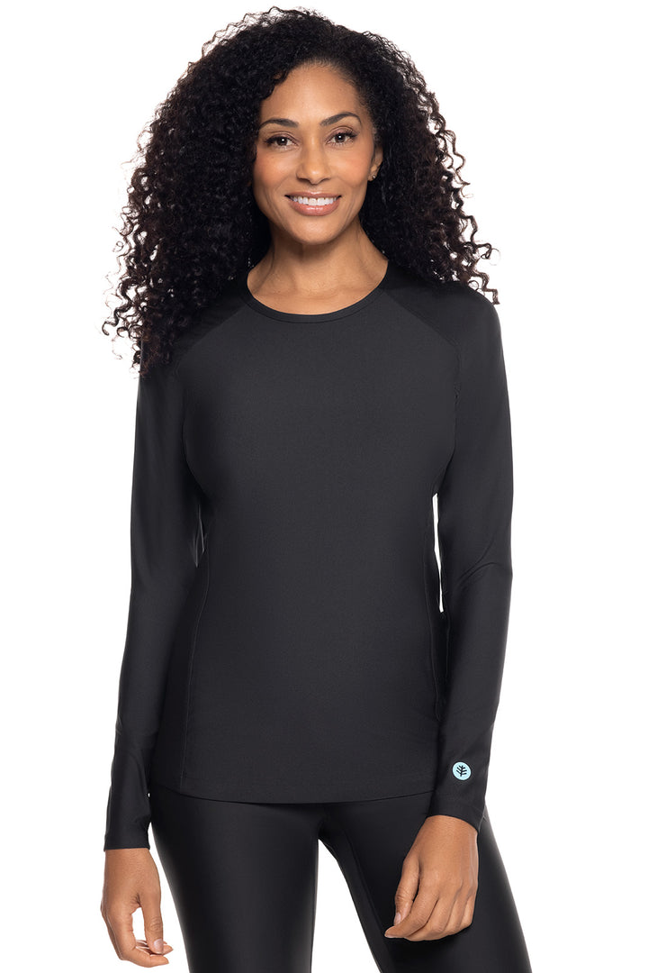 Women's Hightide Long Sleeve Swim Shirt | Black