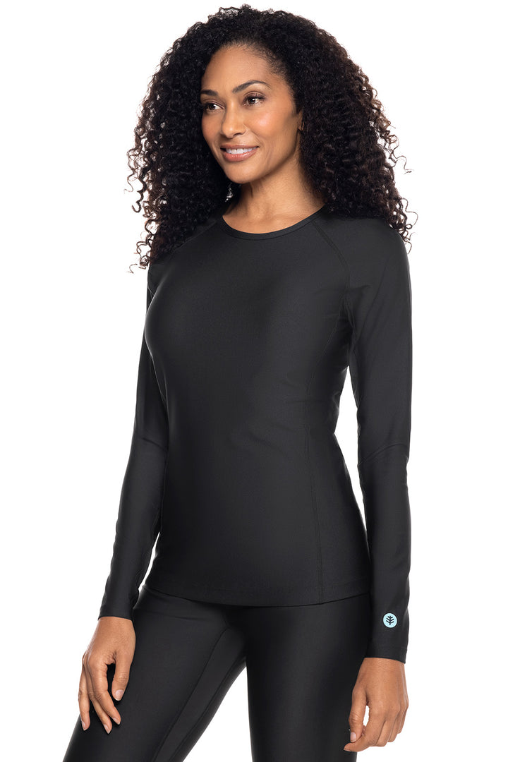 Women's Hightide Long Sleeve Swim Shirt | Black