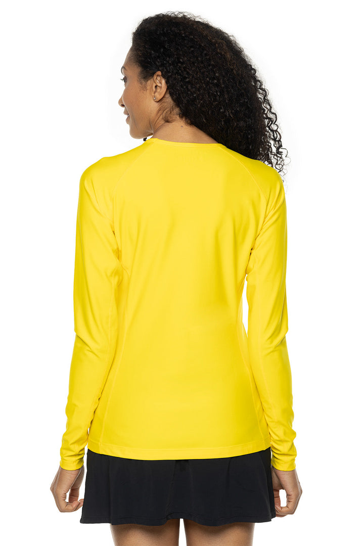 Women's Hightide Long Sleeve Swim Shirt | Bold Yellow