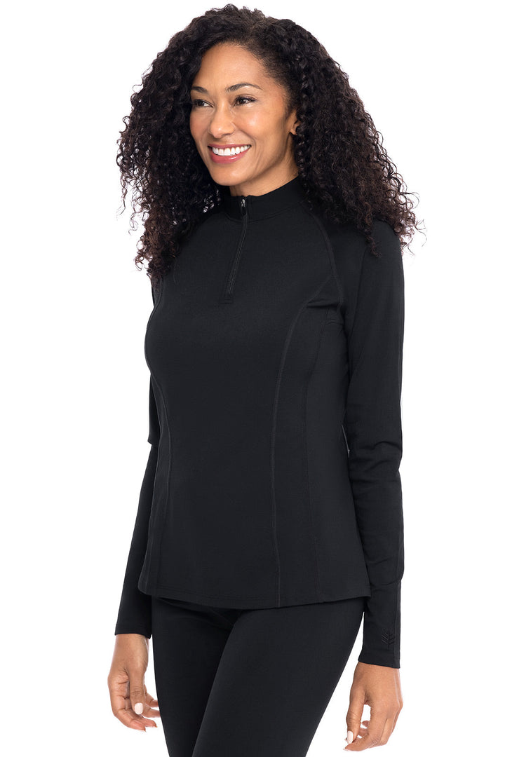 Women's Freestyle Long Sleeve Rash Guard | Black