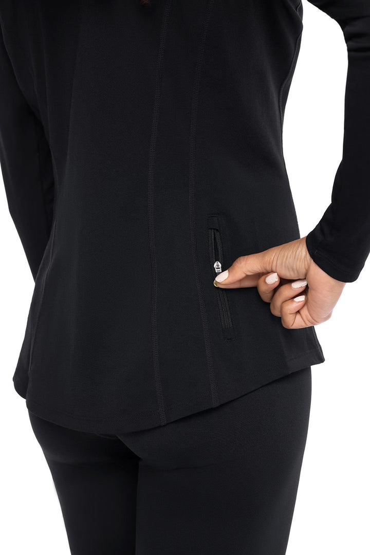 Women's Freestyle Long Sleeve Rash Guard | Black