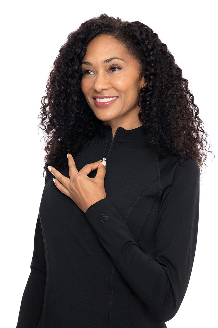 Women's Freestyle Long Sleeve Rash Guard | Black