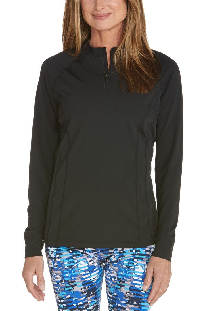 Women's Freestyle Long Sleeve Rash Guard | Black