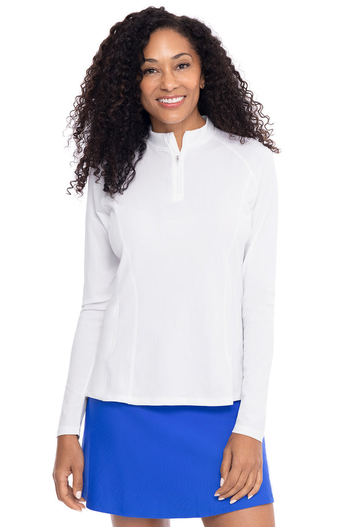 Women's Freestyle Long Sleeve Rash Guard | White