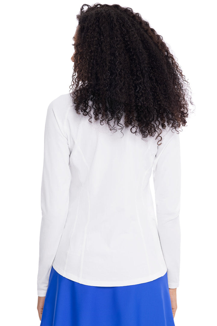 Women's Freestyle Long Sleeve Rash Guard | White