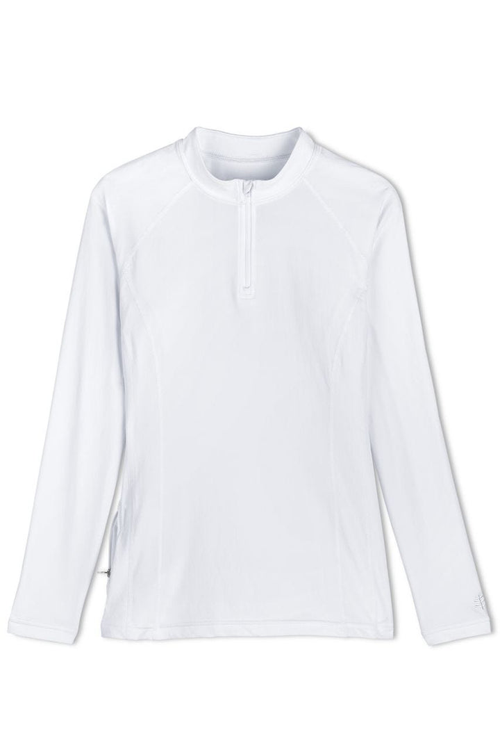 Women's Freestyle Long Sleeve Rash Guard | White