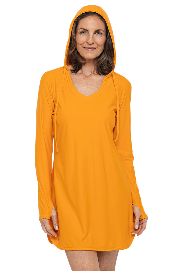 Women's Seacoast Swim Cover-Up Dress | Apricot Crush