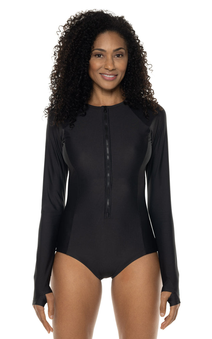 Women's Escalante Long Sleeve Swimsuit | Black