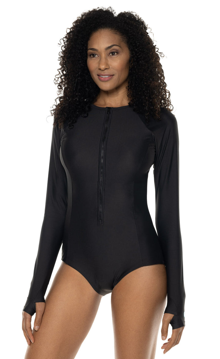 Women's Escalante Long Sleeve Swimsuit | Black