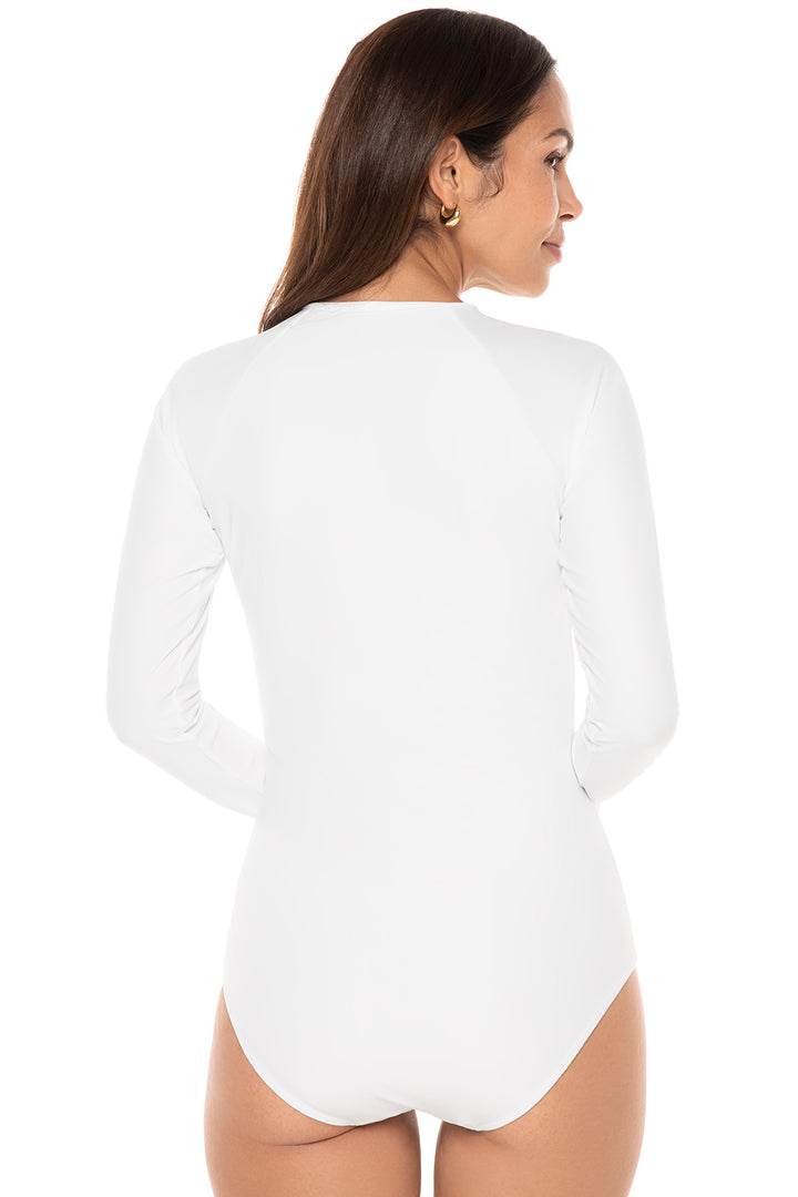 Women's Escalante Long Sleeve Swimsuit  | White