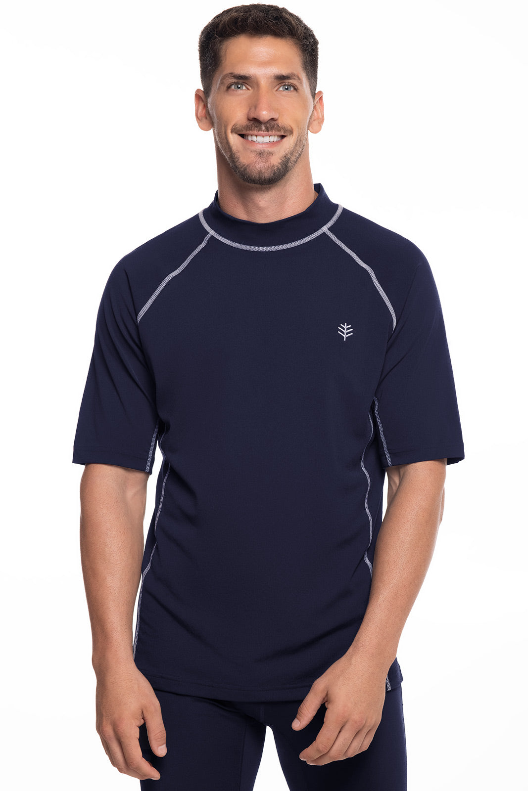 Men's Tulum Short Sleeve Surf Rash Guard | Navy