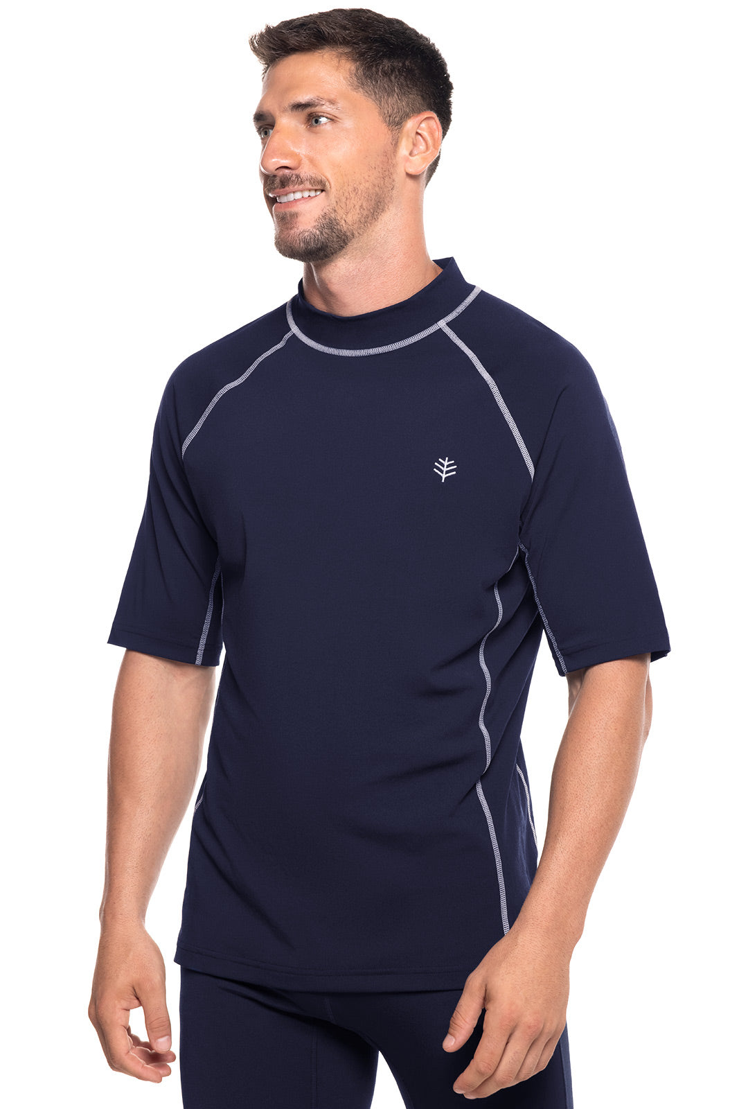 Men's Tulum Short Sleeve Surf Rash Guard | Navy