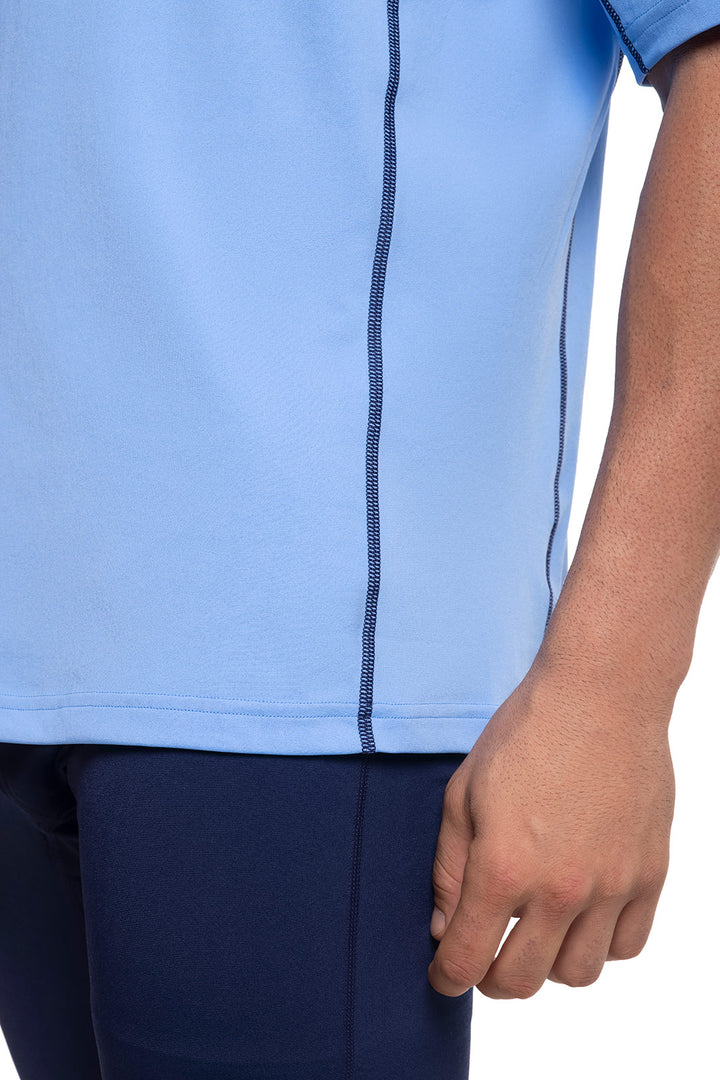 Men's Ultimate Short Sleeve Rash Guard | Surf Blue Line