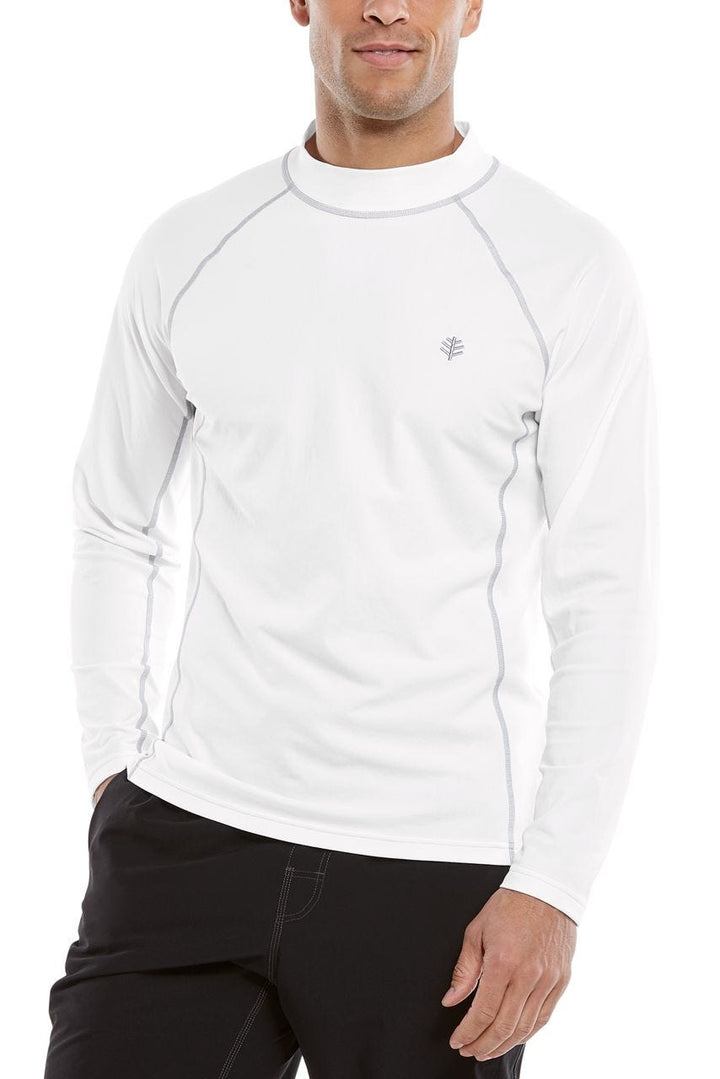 Men's Tulum Long Sleeve Surf Rash Guard | White