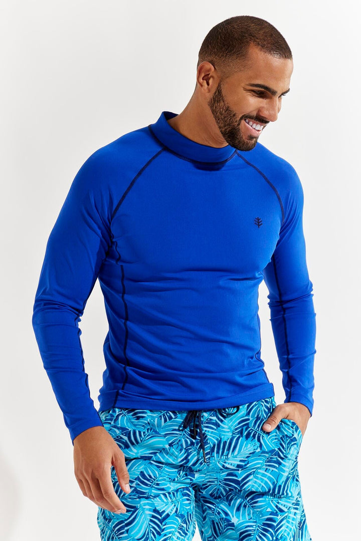 Men's Tulum Long Sleeve Surf Rash Guard | Cobalt