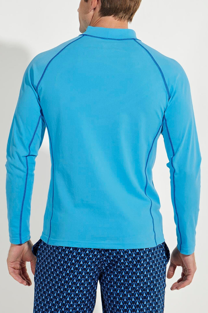 Men's Tulum Long Sleeve Surf Rash Guard | Antigua Blue