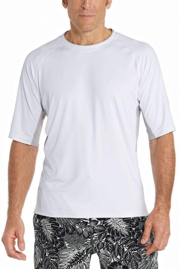 Men's Ultimate Short Sleeve Rash Guard | White