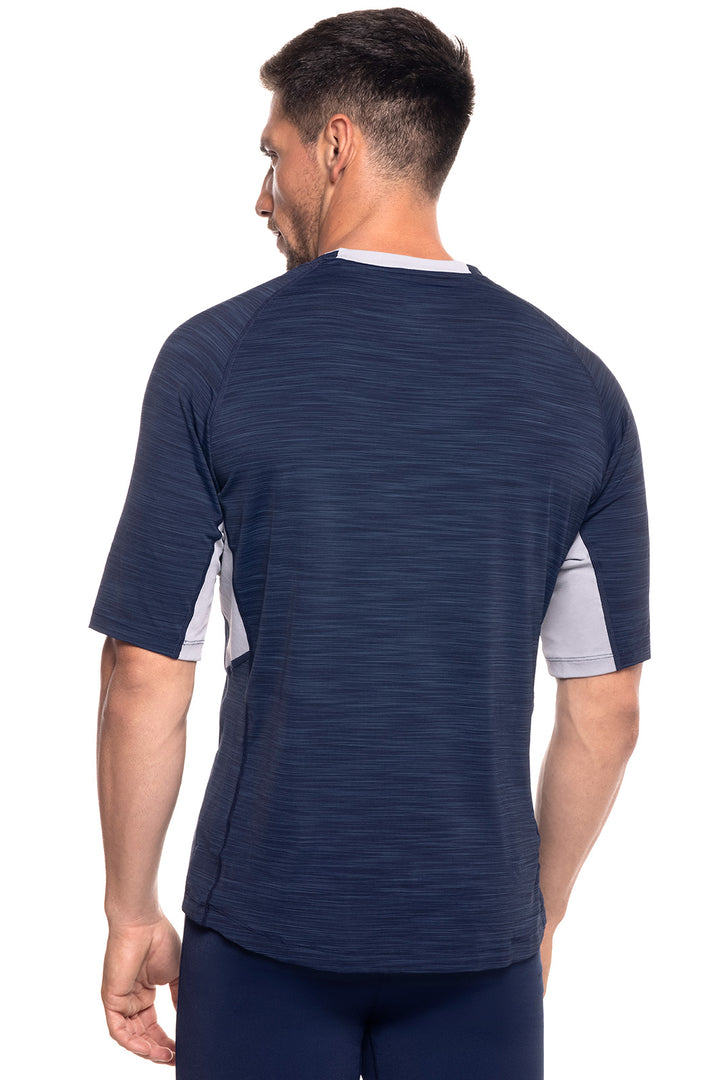 Men's Ultimate Short Sleeve Rash Guard | Navy Line