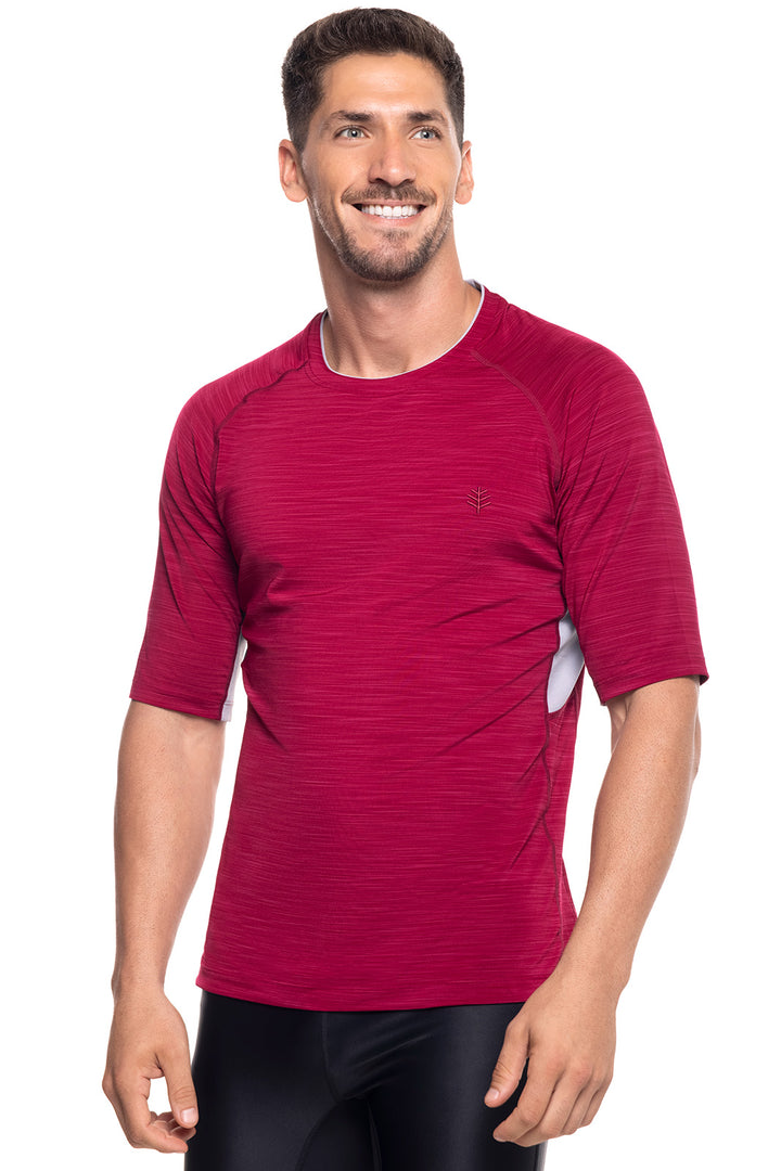 Men's Ultimate Short Sleeve Rash Guard | Grenada Red Line