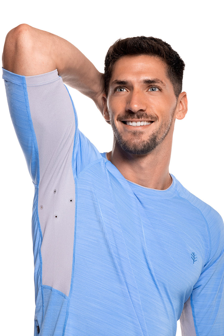 Men's Ultimate Short Sleeve Rash Guard | Surf Blue Line