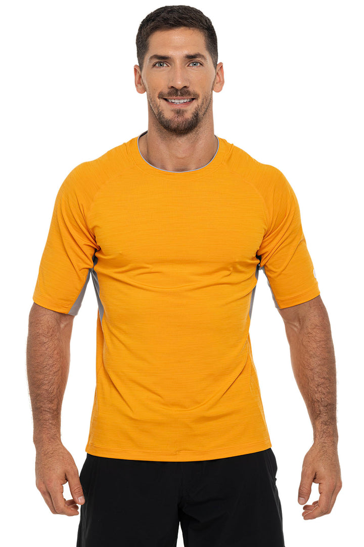 Men's Ultimate Short Sleeve Rash Guard | Apricot Crush Line