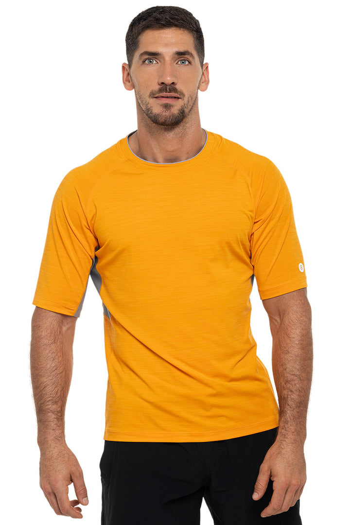 Men's Ultimate Short Sleeve Rash Guard | Apricot Crush Line