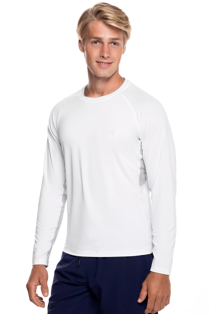 Men's Ultimate Long Sleeve Rash Guard | White