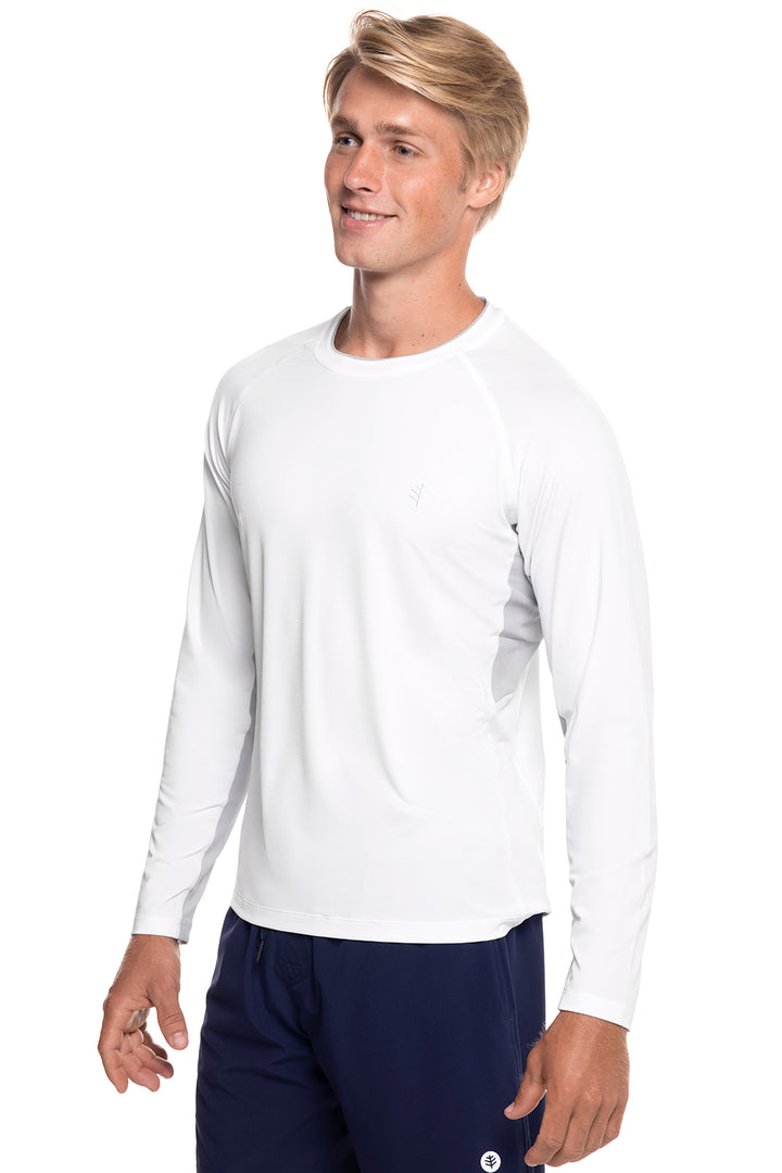 Men's Ultimate Long Sleeve Rash Guard | White