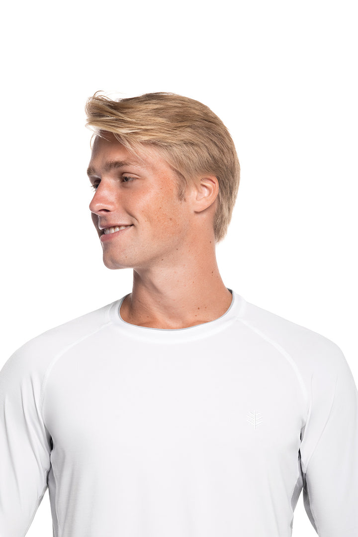 Men's Ultimate Long Sleeve Rash Guard | White