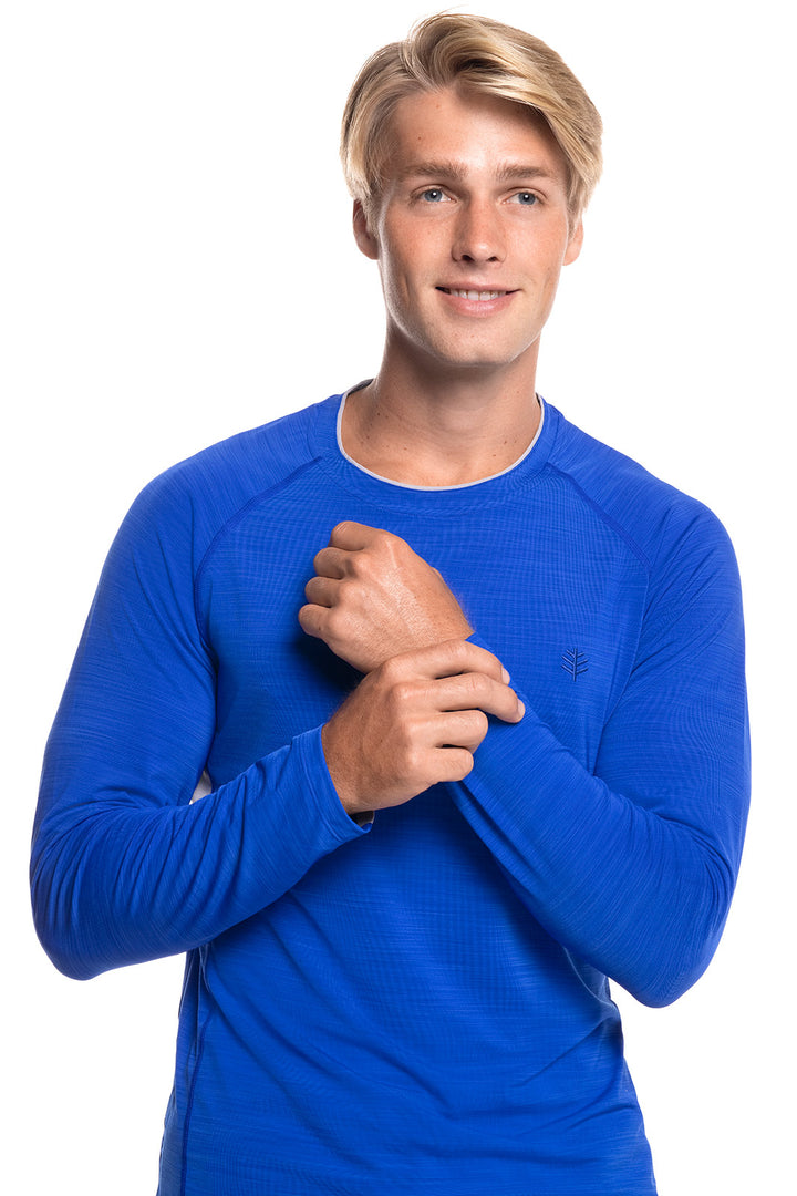 Men's Ultimate Long Sleeve Rash Guard | Cobalt Line