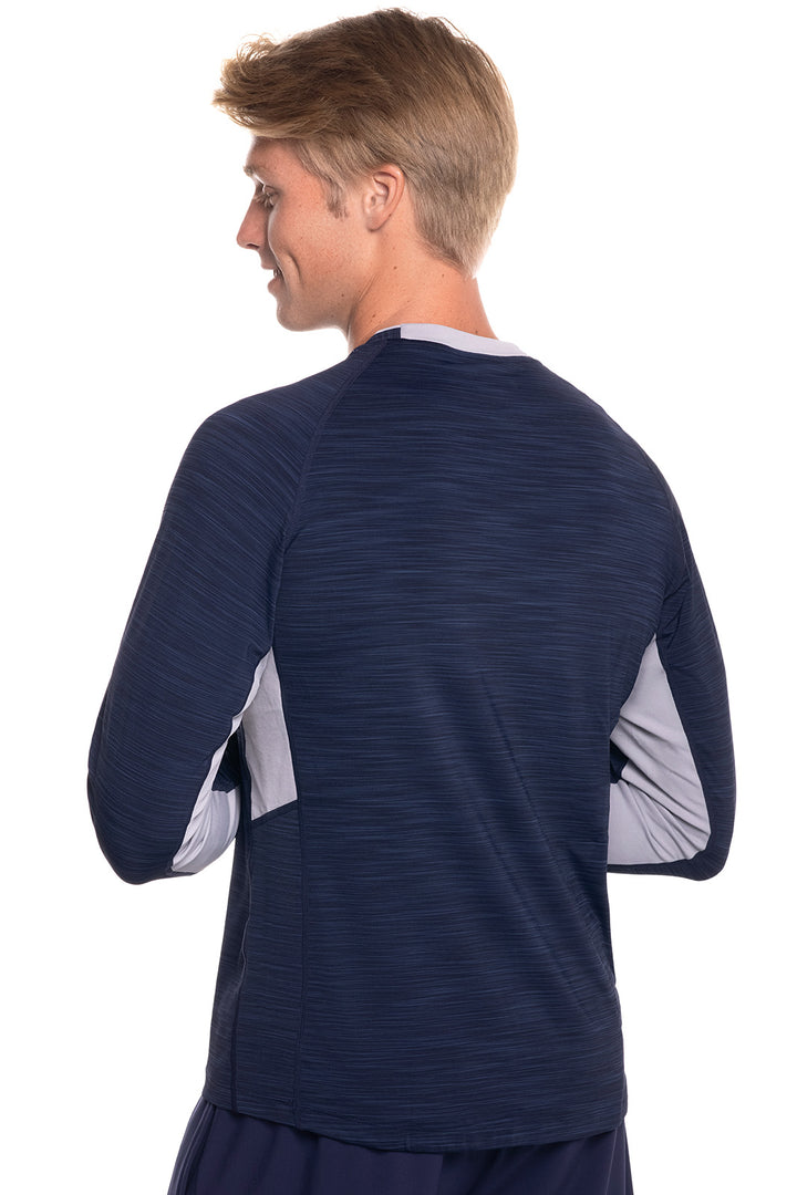 Men's Ultimate Long Sleeve Rash Guard | Navy Line