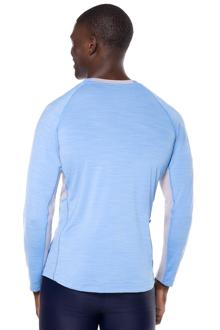 Men's Ultimate Long Sleeve Rash Guard | Surf Blue Line