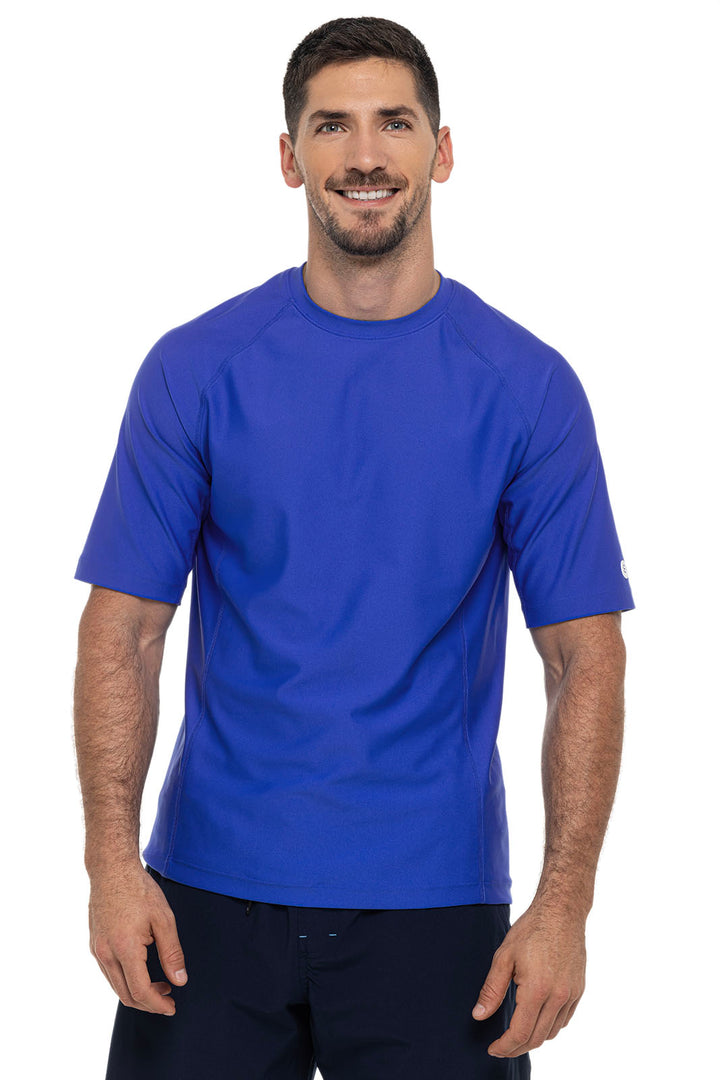 Men's Hightide Short Sleeve Swim Shirt | Baja Blue