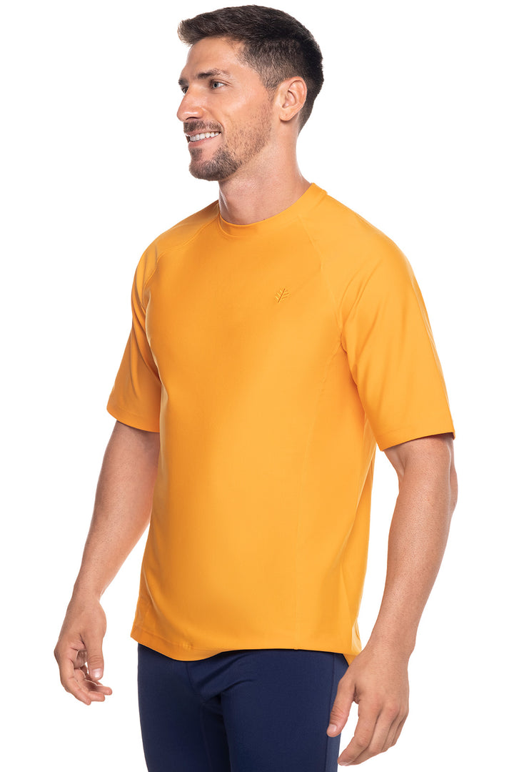 Men's Hightide Short Sleeve Swim Shirt | Apricot Crush