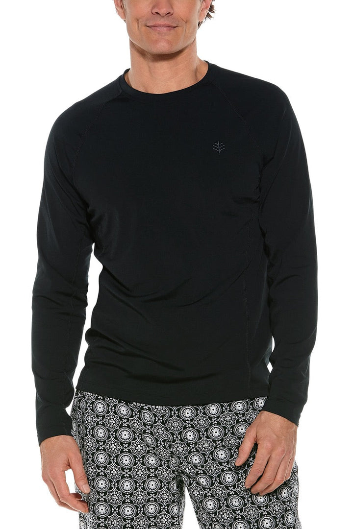 Men's Hightide Long Sleeve Swim Shirt | Black